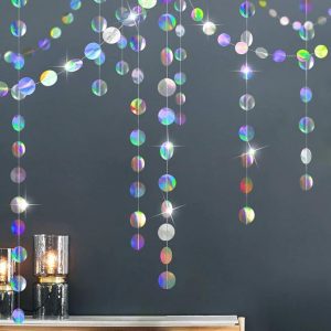 Cheerland Iridescent Party Decorations Holographic