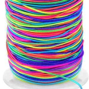 1mm Stretchy Bracelet String, Sturdy Rainbow Elastic String