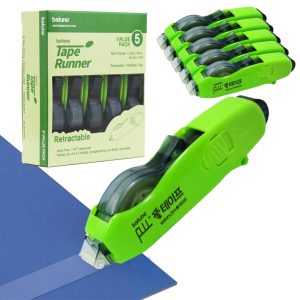 Tape Runner - Double Sided Adhesive with Dispenser Roller