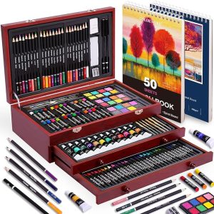 Color More 175 Piece Deluxe Art Set with 2 Drawing Pads