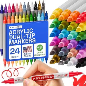 ARTISTRO Acrylic Paint Markers for Fabric