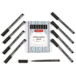 Bulk Calligraphy Black Pens 9pcs
